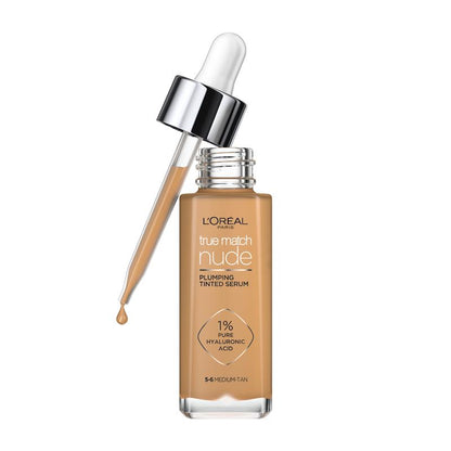 L'Oreal Paris True Match Nude Plumping Tinted Serum 5-6 Medium Tan