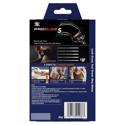 Gillette ProGlide Men's Razor Kit with FlexBall & 5-Blade Refills, 4-Pack