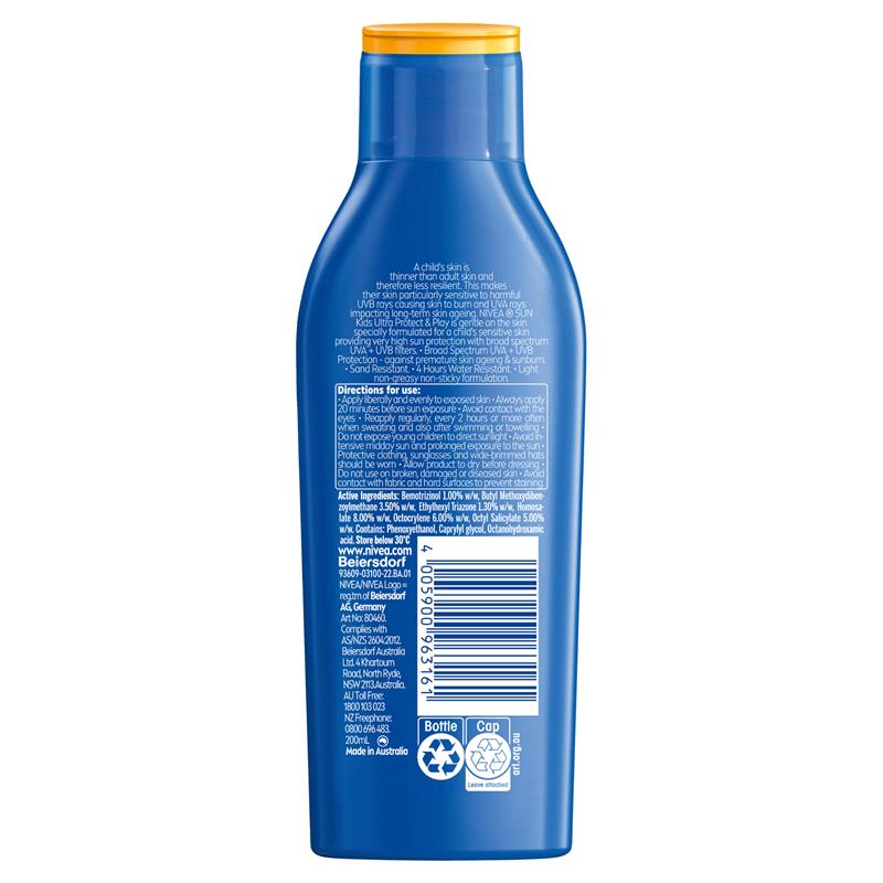 NIVEA Sun SPF 50+ Kids Protect & Play Ultra Beach 200ml