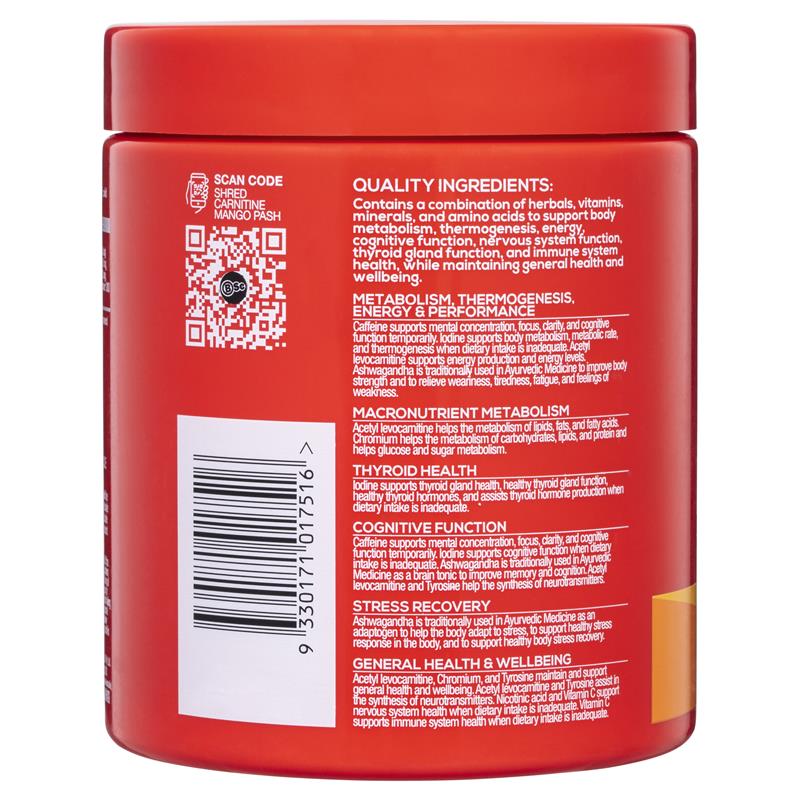 BSc Shred Carnitine Mango Pash 300g