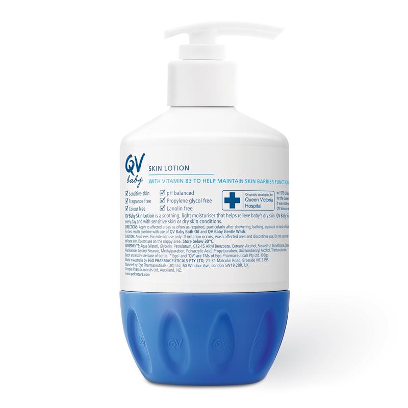 Ego QV Baby Skin Lotion 250g Pump - Gentle Moisturizer for Delicate Skin
