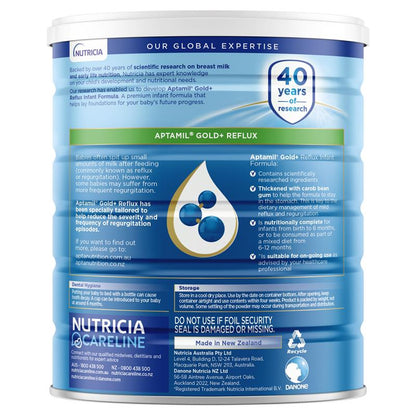 Aptamil Gold+ Reflux Baby Infant Formula 900g