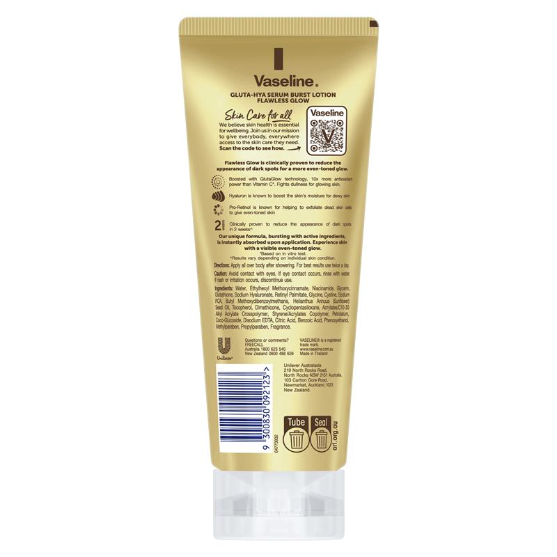 Vaseline Gluta-Hya Serum Boost Lotion for Flawless Glow - 200ml
