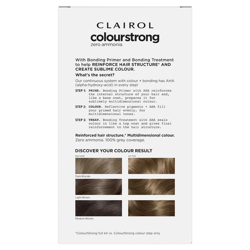 Clairol Colour Strong Kit 7.0 Dark Blonde - Ammonia-Free Hair Color