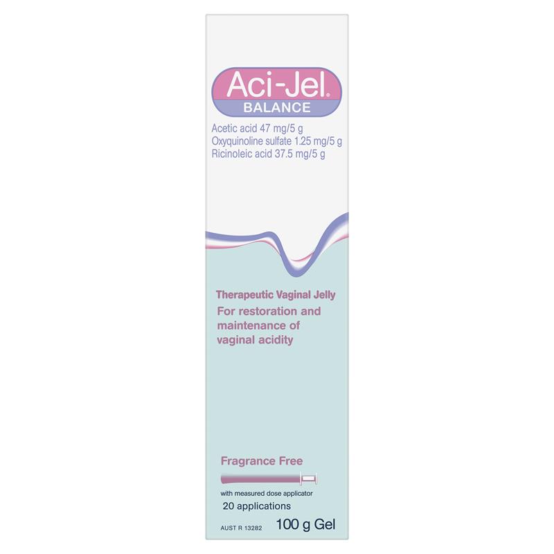Aci-Jel pH 4 Fragrance-Free Vaginal Jelly 100g – Maintains Vaginal Acidity