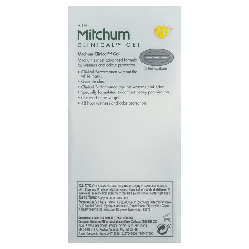 Mitchum for Men Clinical Deodorant Gel - Cool Fresh 57g