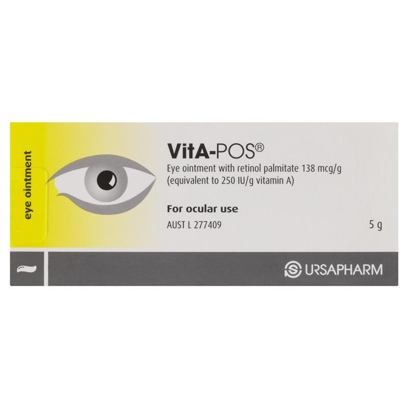 VitA-POS Eye Ointment 5g - Nighttime Relief for Dry Eyes