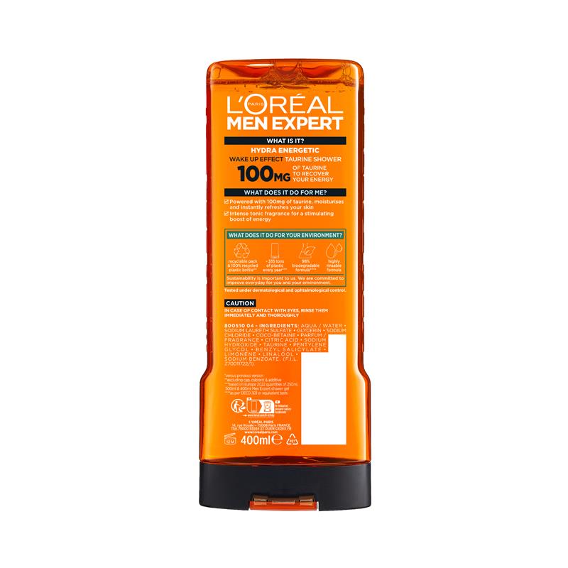L'Oreal Paris Men Expert Hydra Energetic Shower Gel 400ml