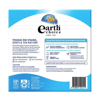 Earth Choice Laundry Powder Dual Format 1kg - Eco-Conscious Stain Removal