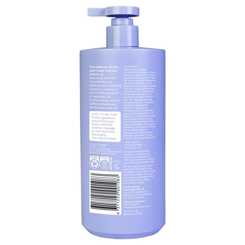 Epzen Awaken Cleanse Hydrating Body Wash 750mL