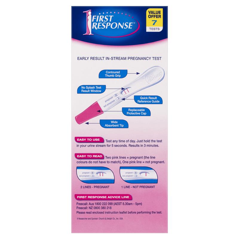 First Response Instream 7 Pregnancy Tests - Early Detection