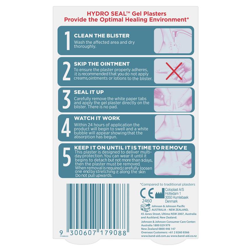Band-Aid Advanced Healing Hydro Seal Blister Block, Size 4, 4-Pack