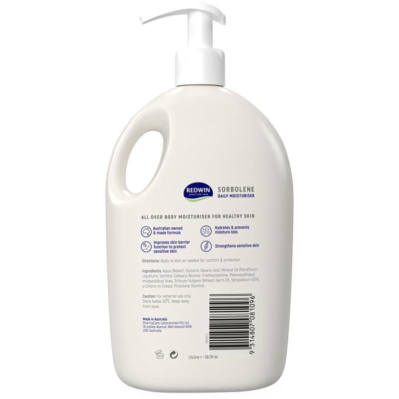 Redwin Sorbolene Daily Moisturiser 1.1L