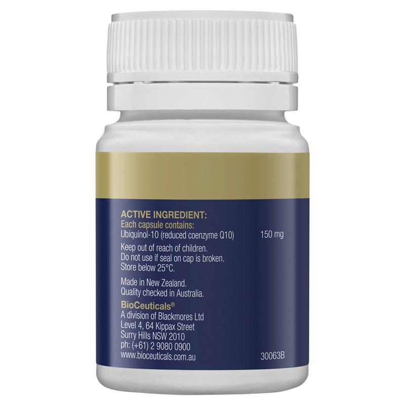 BioCeuticals Ubiquinol BioActive 150mg 30 Capsules