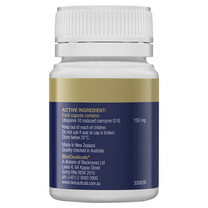 BioCeuticals Ubiquinol BioActive 150mg 30 Capsules