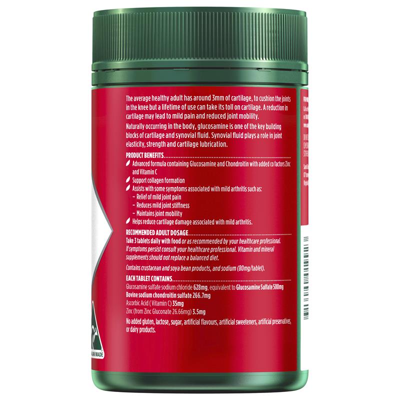 Nature's Own Glucosamine Sulfate & Chondroitin Advanced 180 Tablets