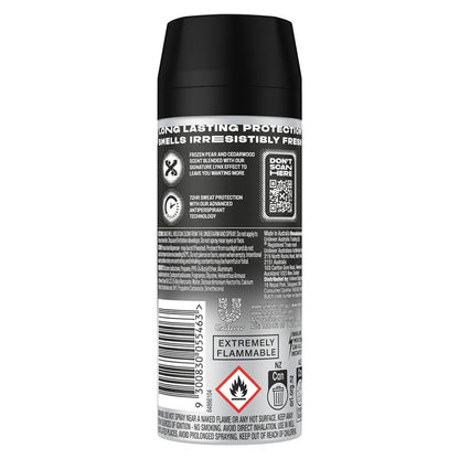 LYNX Black 165ml Antiperspirant Aerosol for Men – 72H Protection