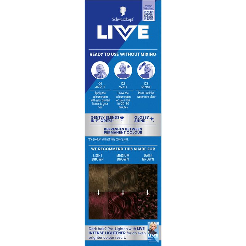 Schwarzkopf LIVE Colour Blueberry Semi Permanent 75ml