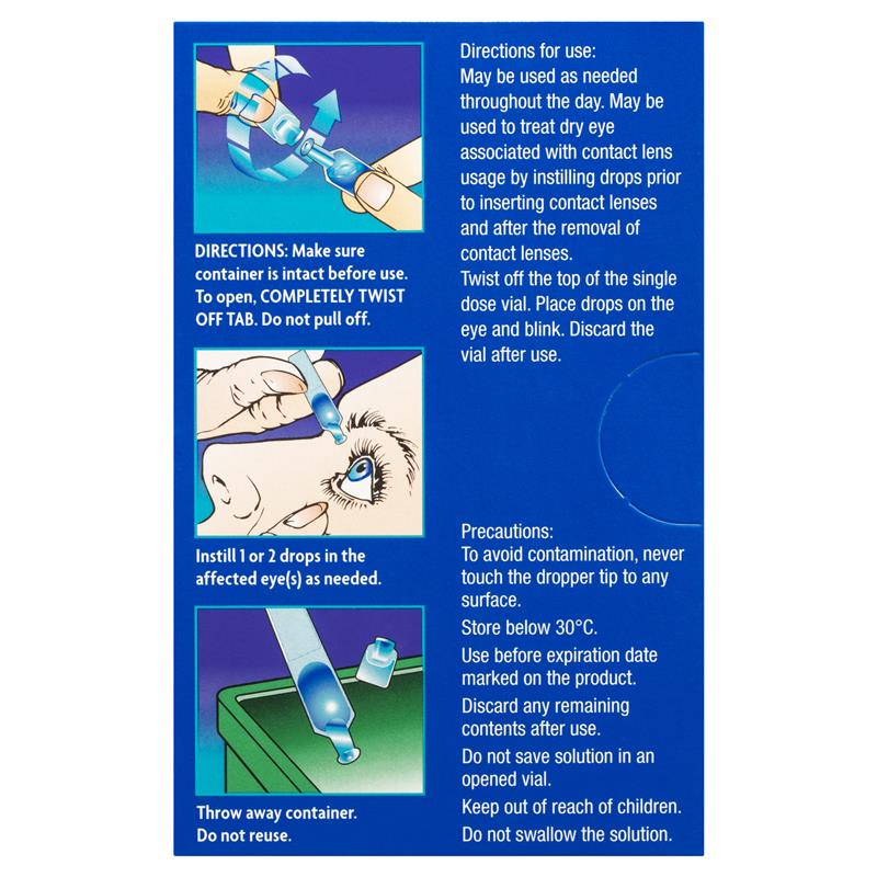 Systane Ultra Lubricant Eye Drops 25 x 0.5ml Vials