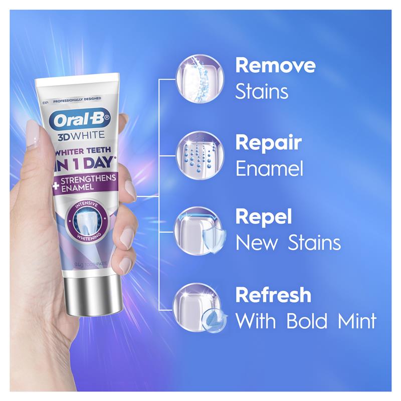 Oral-B 3D White Intensive Whitening Toothpaste - Freshness Blast 94g