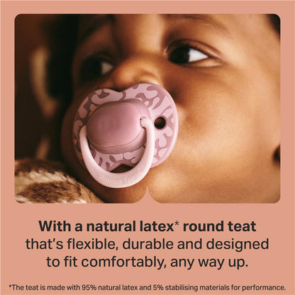 Tommee Tippee Natural Latex Ultimate Fit Soother 18-36 Months 2 Pack Assorted Colours