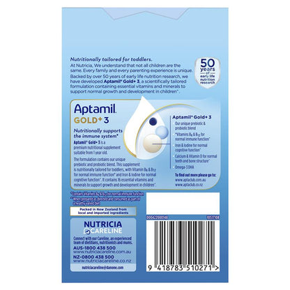 Aptamil Gold+ Stage 3 Sachets 4x33.6g