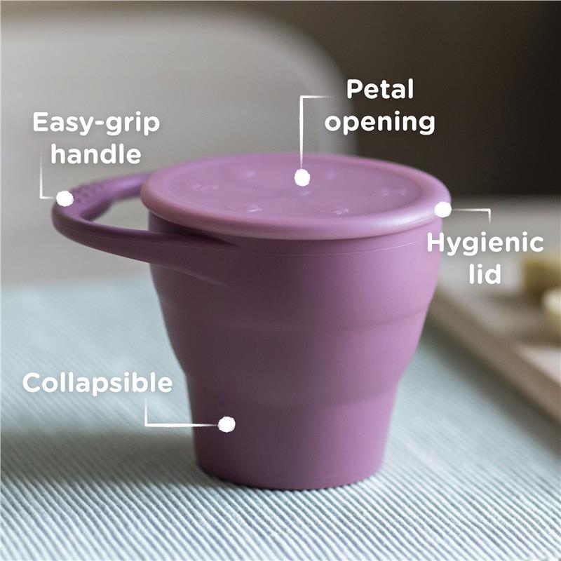 Tommee Tippee Silicone Collapsible Snack Pot - Baby Weaning Essential
