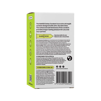 Four Seasons Condoms Naked Delay 12 Pack