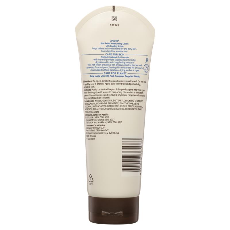 Aveeno Skin Relief Moisturising Body Lotion Cool Action 225ml - Hydrate Sensitive Skin