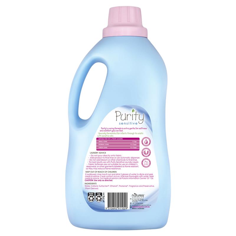 Purity Sensitive Fabric Softener 2 Litres - Gentle Care for Sensitive Skin