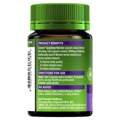 Cenovis Easy Sleep Valerian 2000mg 30 Capsules