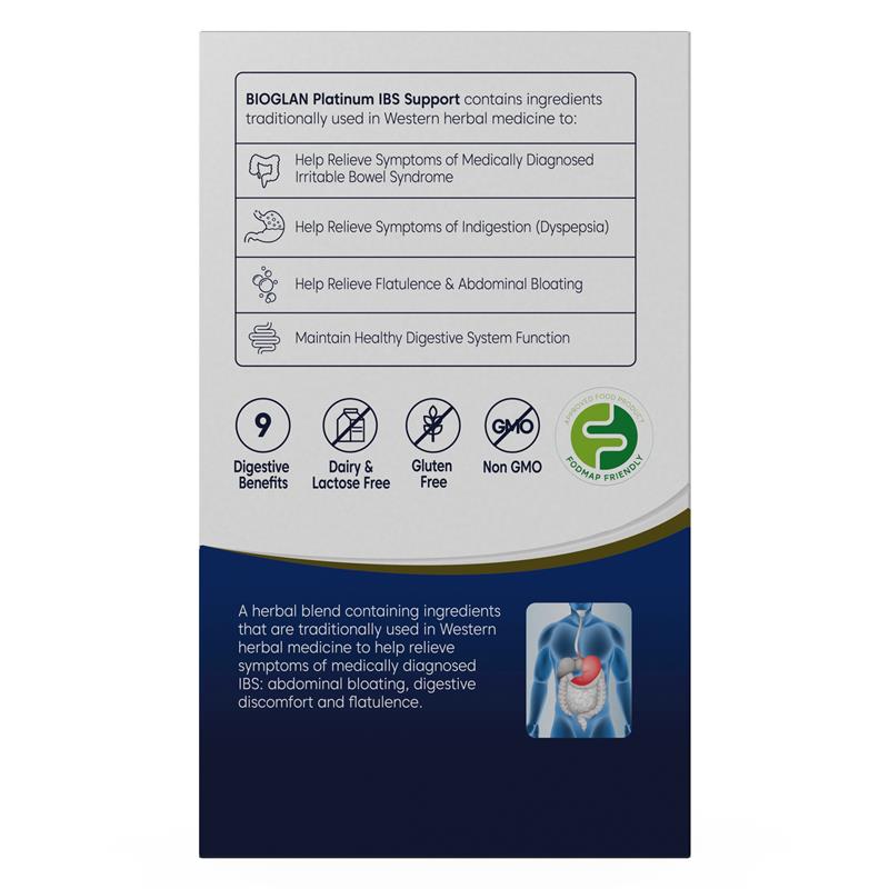 Bioglan Platinum IBS Support Triple Action 50 Tablets
