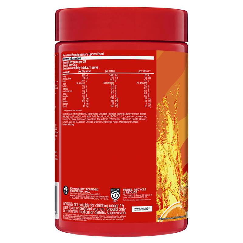 BSc x Chupa Chups Protein Water - Orange - 700g
