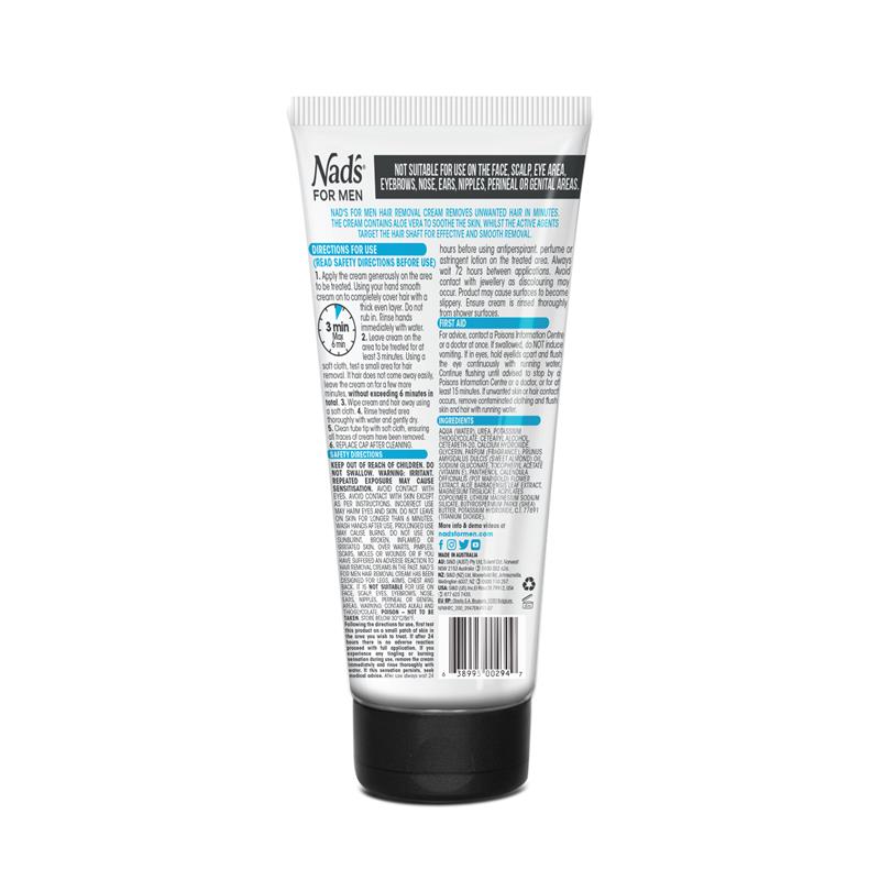 Nad's For Men Hair Removal Cream 200ml - Quick & Painless Solution