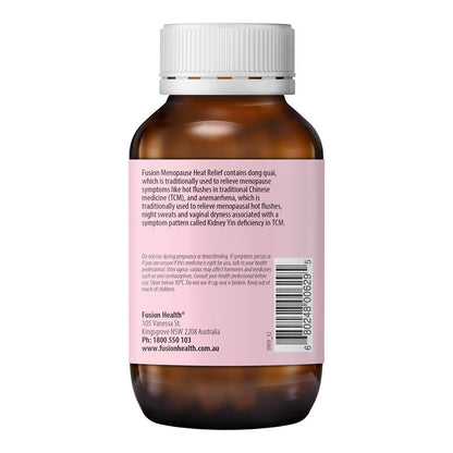 Fusion Menopause Heat Relief 120 Vegetarian Capsules