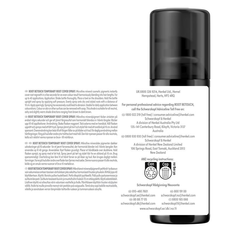 Schwarzkopf Root Retoucher Dark Brown Spray