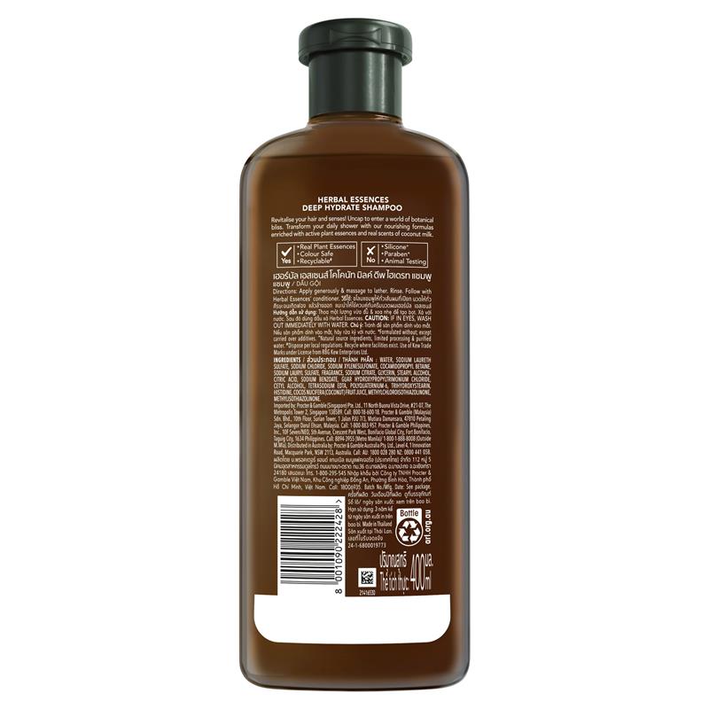 Herbal Essences Bio Renew Hydrate Coconut Milk Shampoo 400ml
