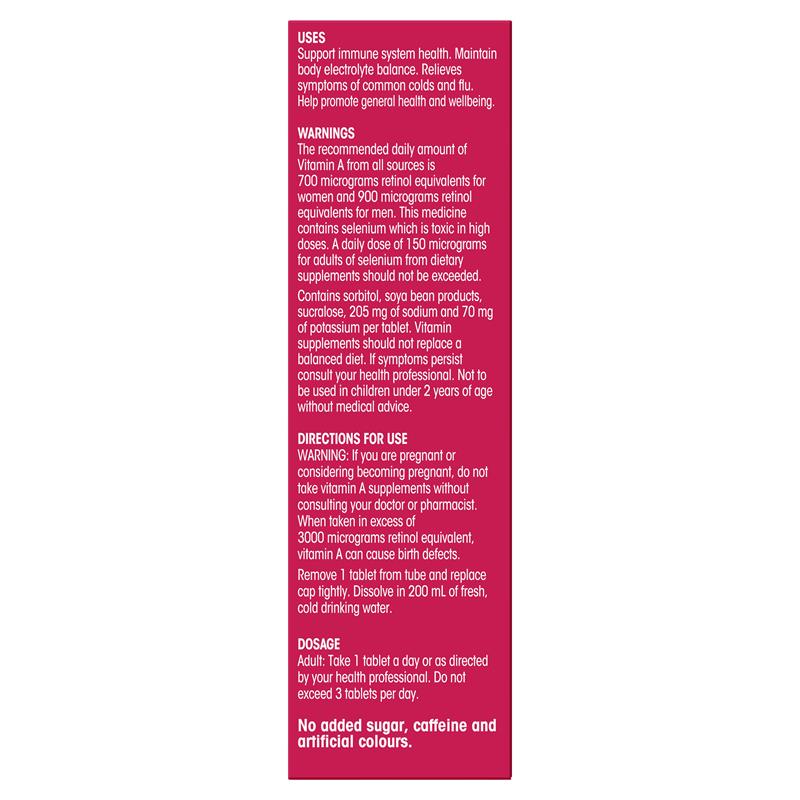 Frequent Flyer Immunity Boost Raspberry 15 Effervescent Tablets