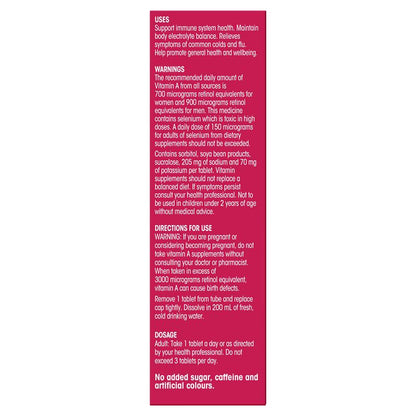 Frequent Flyer Immunity Boost Raspberry 15 Effervescent Tablets