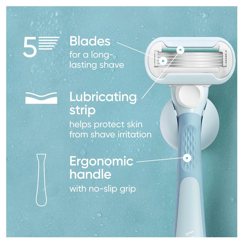 Gillette Venus Deluxe Smooth Sensitive Women's Razor Blade Refills - 8 Pack