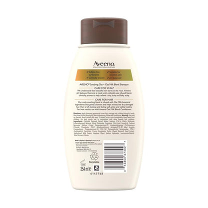 Aveeno Oat Milk Blend Moisturising Shampoo for Dry & Damaged Hair 354mL