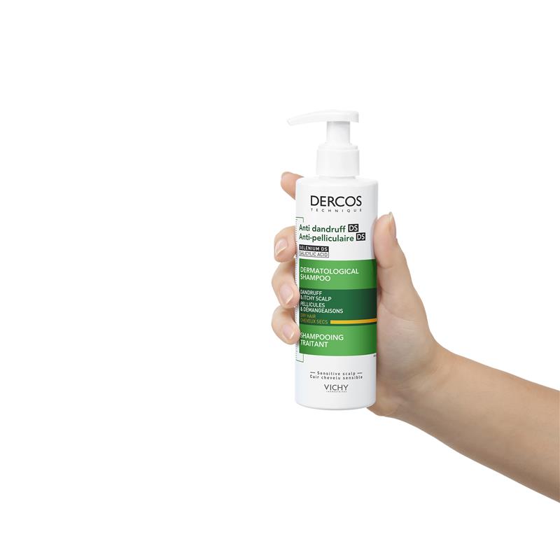 Dercos Anti-Dandruff DS Shampoo for Dry Hair - 390ml
