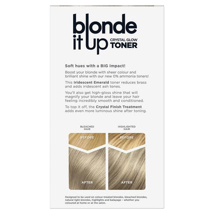 Clairol Blonde It Up Crystal Glow Semi Permanent Toner Iridescent Emerald