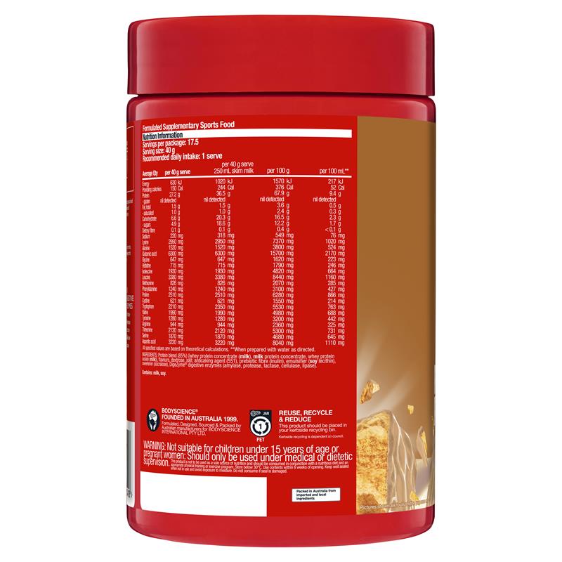 BSc x Violet Crumble Protein Powder - Caramel Honeycomb - 700g