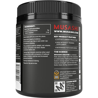 Musashi Creatine Monohydrate Unflavoured - 350g