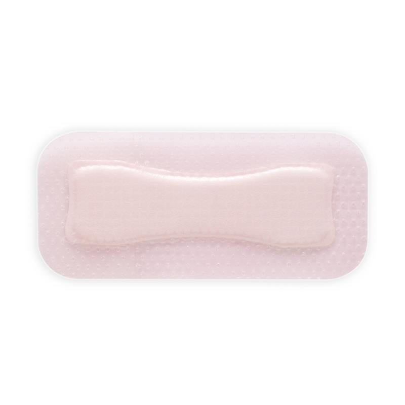 Allevyn Gentle Border Lite 12.5cm x 5.5cm - Showerproof Dressing for Sensitive Skin