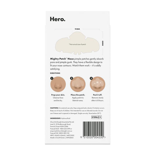 Hero Mighty Patch Nose - 8 Pack for Effective Pore Treatment