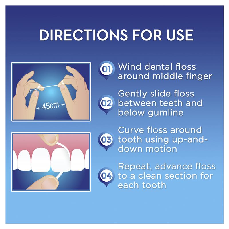 Oral B Superfloss Dental Floss Pre-Cut Strands 50 Pack - Ideal for Braces