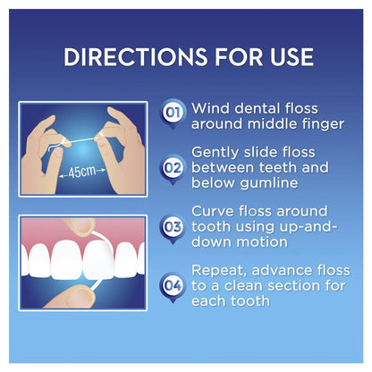 Oral B Superfloss Dental Floss Pre-Cut Strands 50 Pack - Ideal for Braces