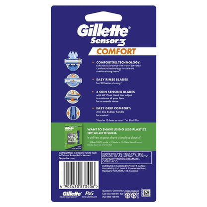 Gillette Sensor 3 Comfort Disposable Razors - 4 Pack